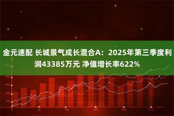 金元速配 长城景气成长混合A：2025年第三季度利润43385万元 净值增长率622%