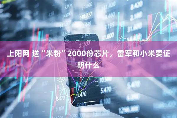 上阳网 送“米粉”2000份芯片，雷军和小米要证明什么